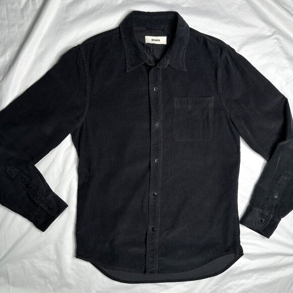 Buck Mason Other - Buck Mason Corduroy Shirt Men's Medium Black Long Sleeve Front Pocket